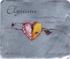 Black Muscat label